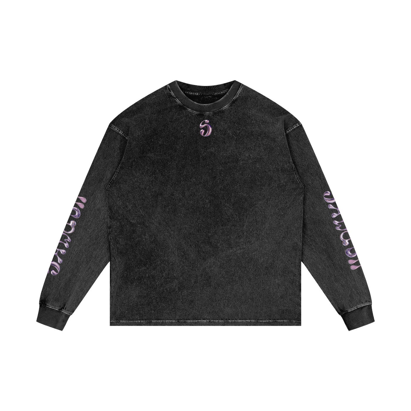 T-shirt manches longues oversized, imprimé Shwubii rave party