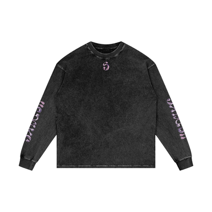 T-shirt manches longues oversized, imprimé Shwubii rave party