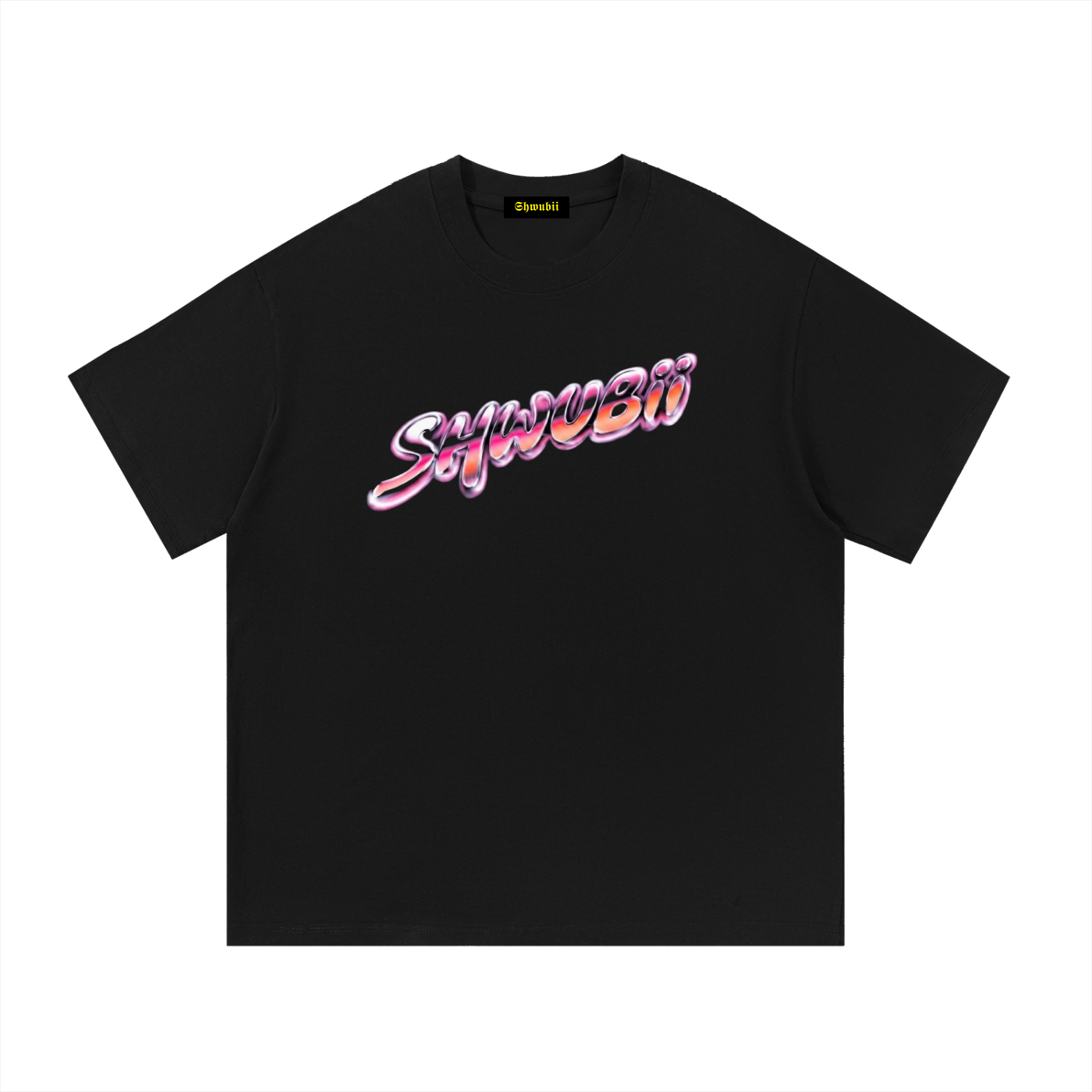 T-Shirt imprimé Shwubii degrade - noir