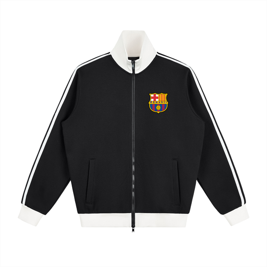 Track jacket imprimé Barcelona Shwubii - noir