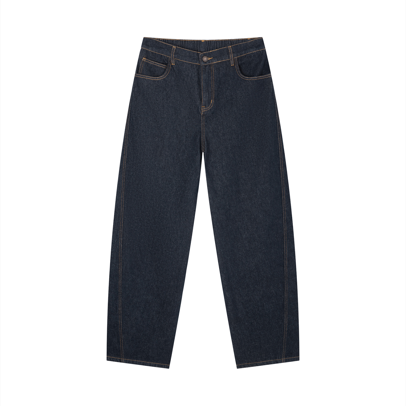 Jeans denim Barrel imprimé Shwubii - navy blue