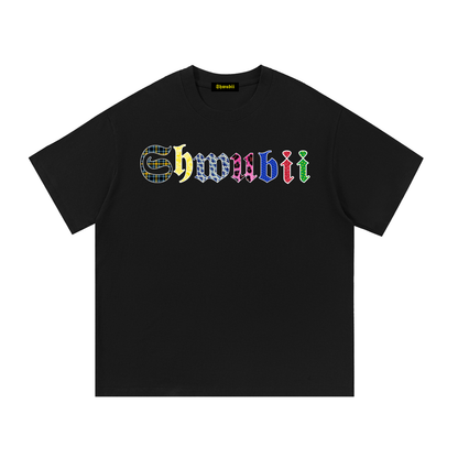 T-Shirt imprimé Shwubii letter different - noir