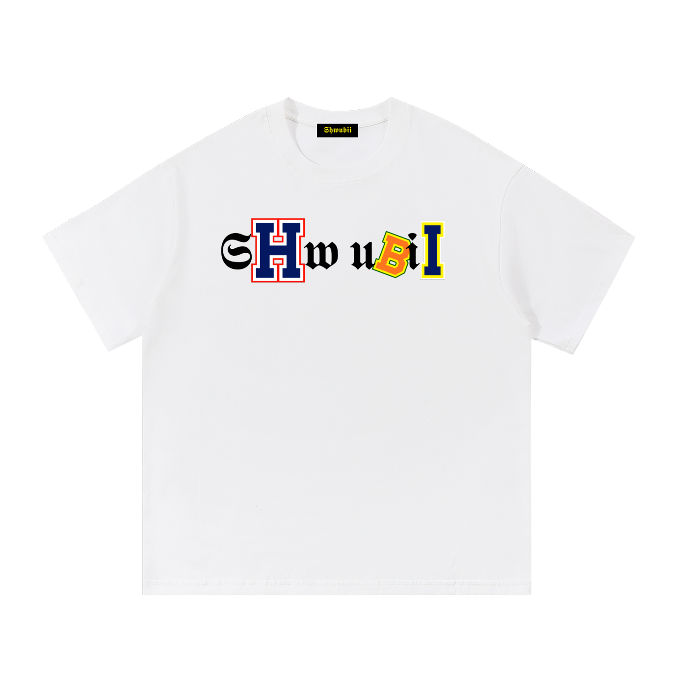 T-Shirt imprimé Shwubii superposé - blanc