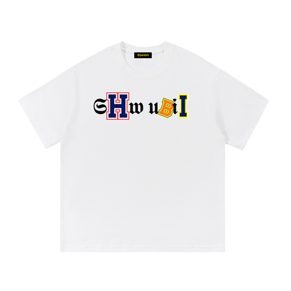 T-Shirt imprimé Shwubii superposé - blanc