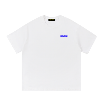 T-shirt oversized imprimé Shwubii sega - blanc