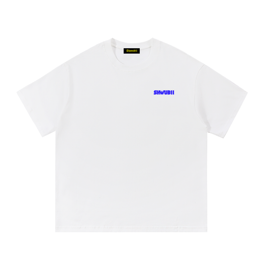 T-shirt oversized imprimé Shwubii sega - blanc