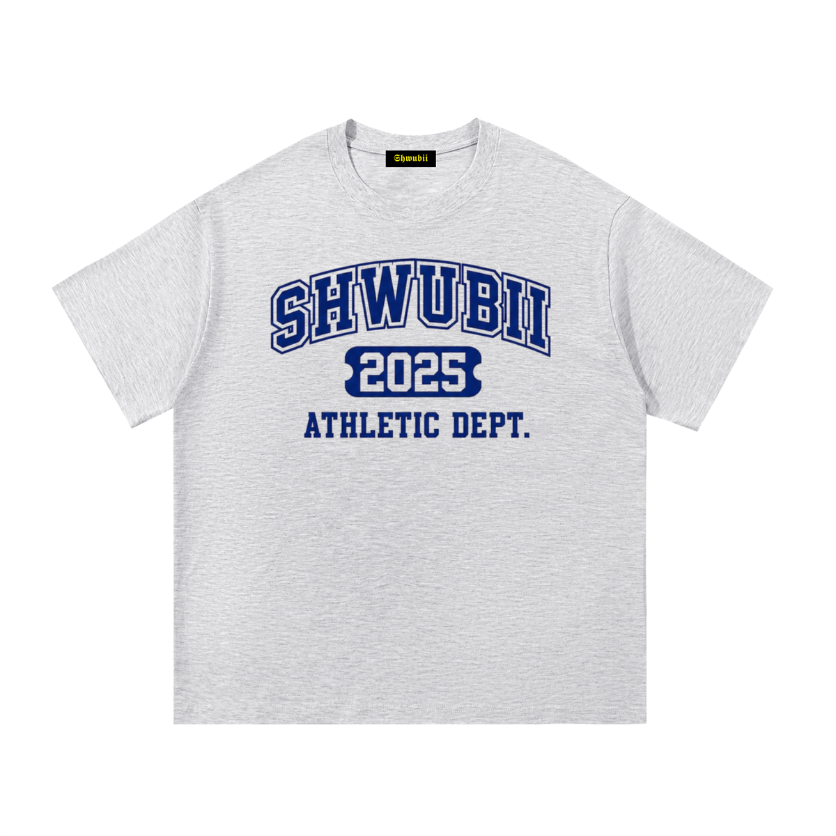 T-Shirt imprimé Shwubii athletic department - blanc/gris