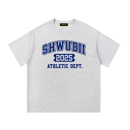 T-Shirt imprimé Shwubii athletic department - blanc/gris