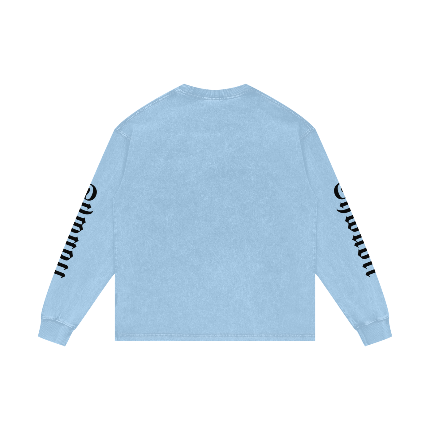T-Shirt long sleeves oversized acid wesh imprimé Shwubii manches - bleu/violet/rose/ocre/rouge/vert/navy/noir