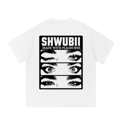 T-Shirt imprimé girls eyes - blanc
