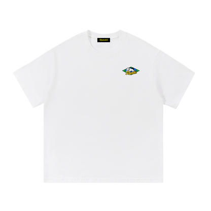 T-Shirt imprimé Shwubii bulldog - blanc