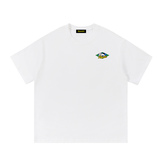 T-Shirt imprimé Shwubii bulldog - blanc