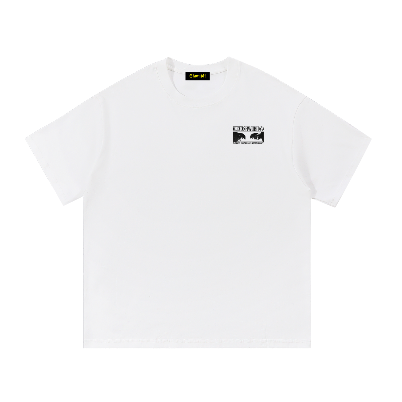 T-shirt imprimé Shwubii eyes - blanc