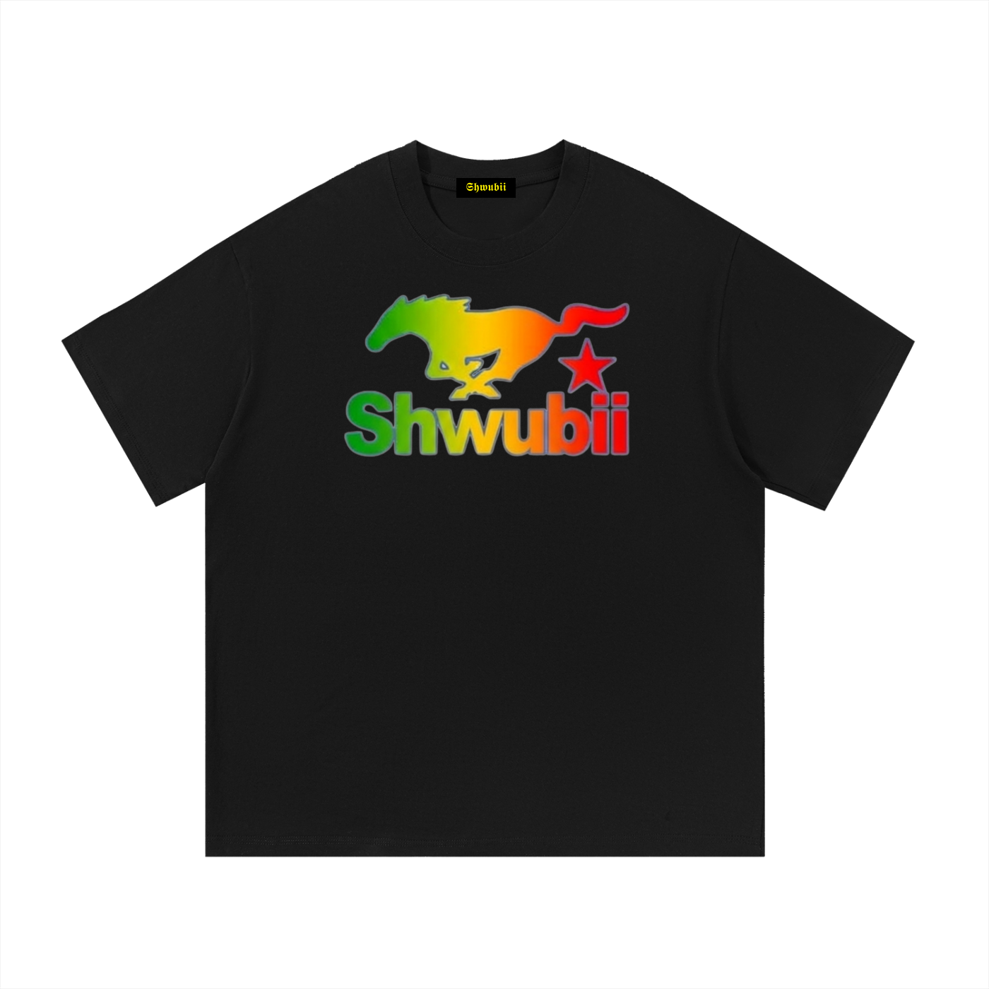 T-Shirt imprimé Shwubii mustang - noir/marron/blanc/bleu/gris