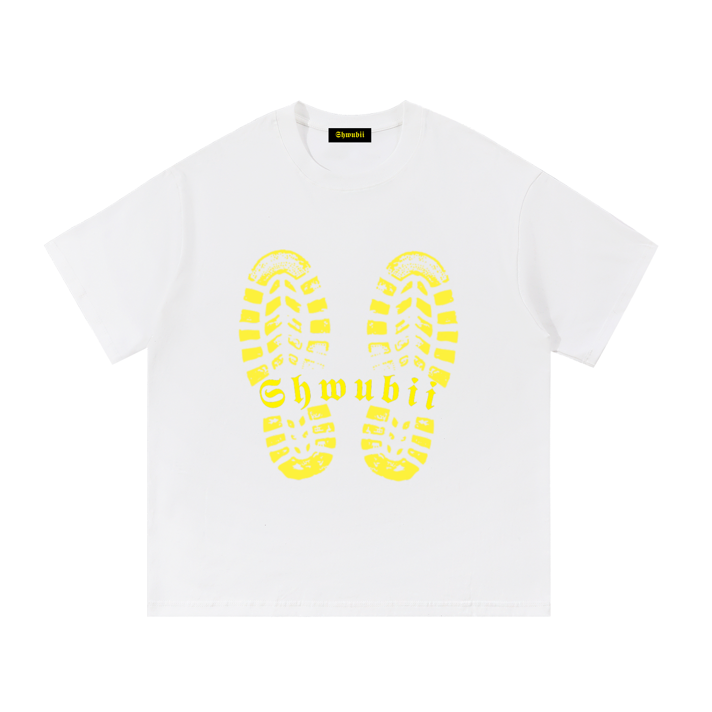 T-Shirt imprimé timberland foot print - noir/blanc