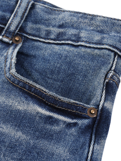 jeans denim imprimé S logo rouge