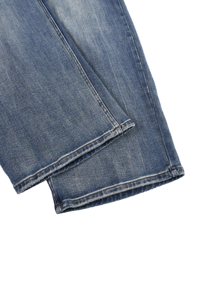 Jeans denim imprimé S logo bleu