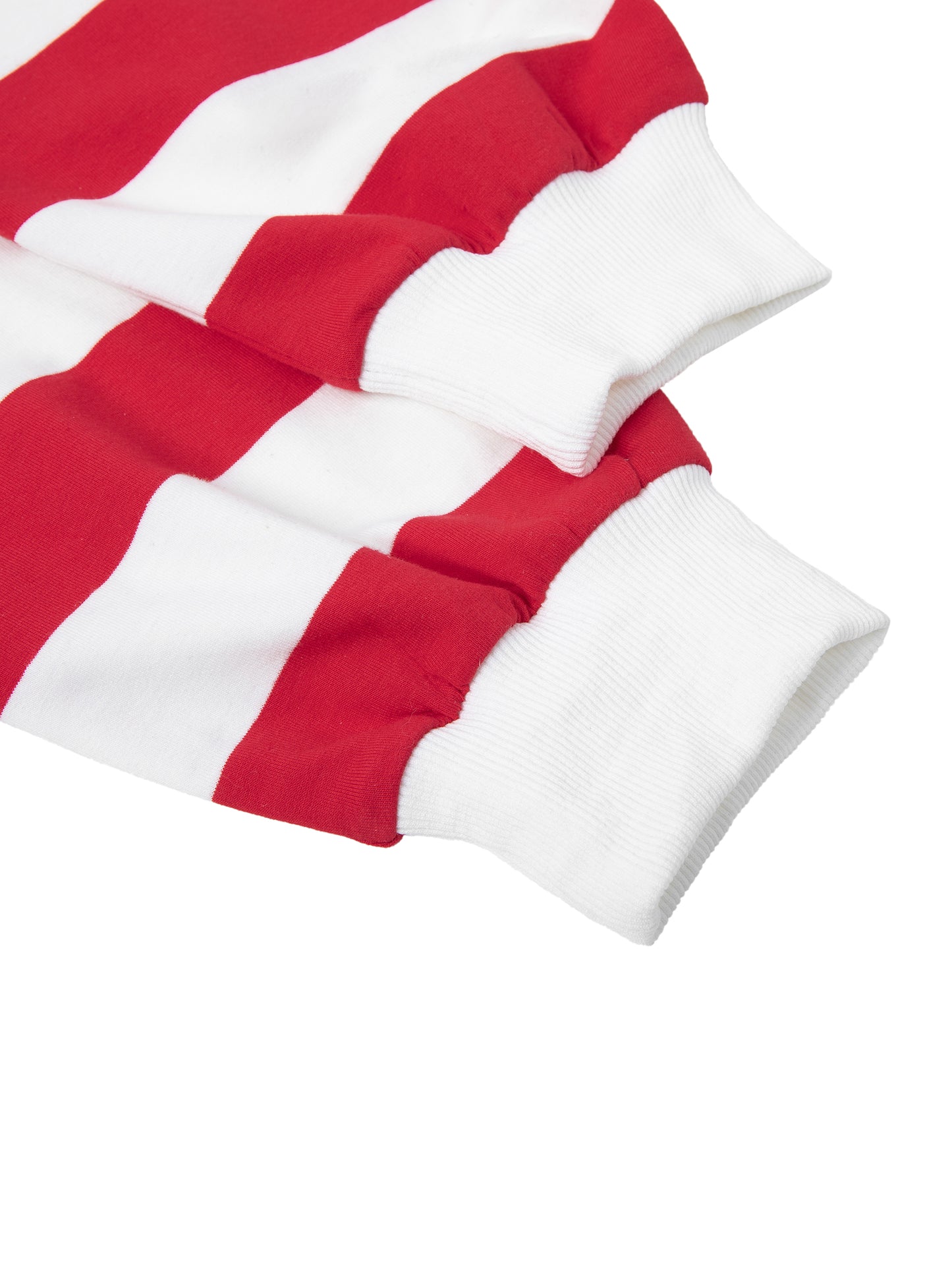 Polo à rayure imprimé S et Shwubii - rouge/blanc