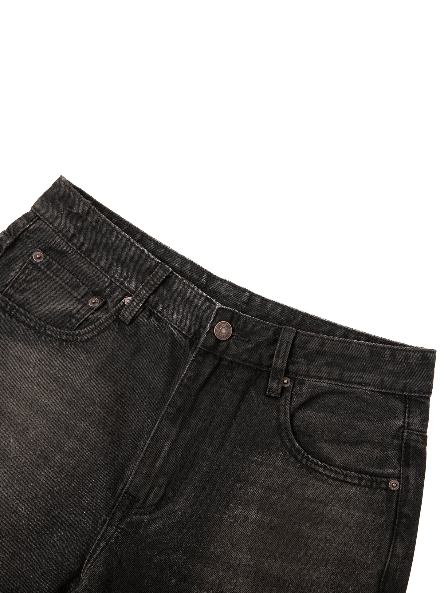 Denis jeans baggy imprimé Shwubii logo jaune - noir