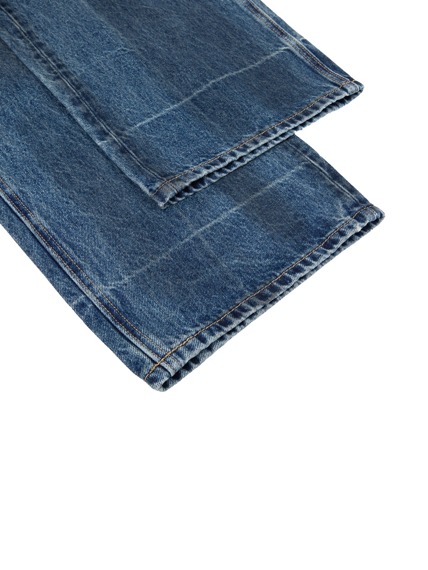 Jeans denim vintage imprimé Shwubii bulldogs