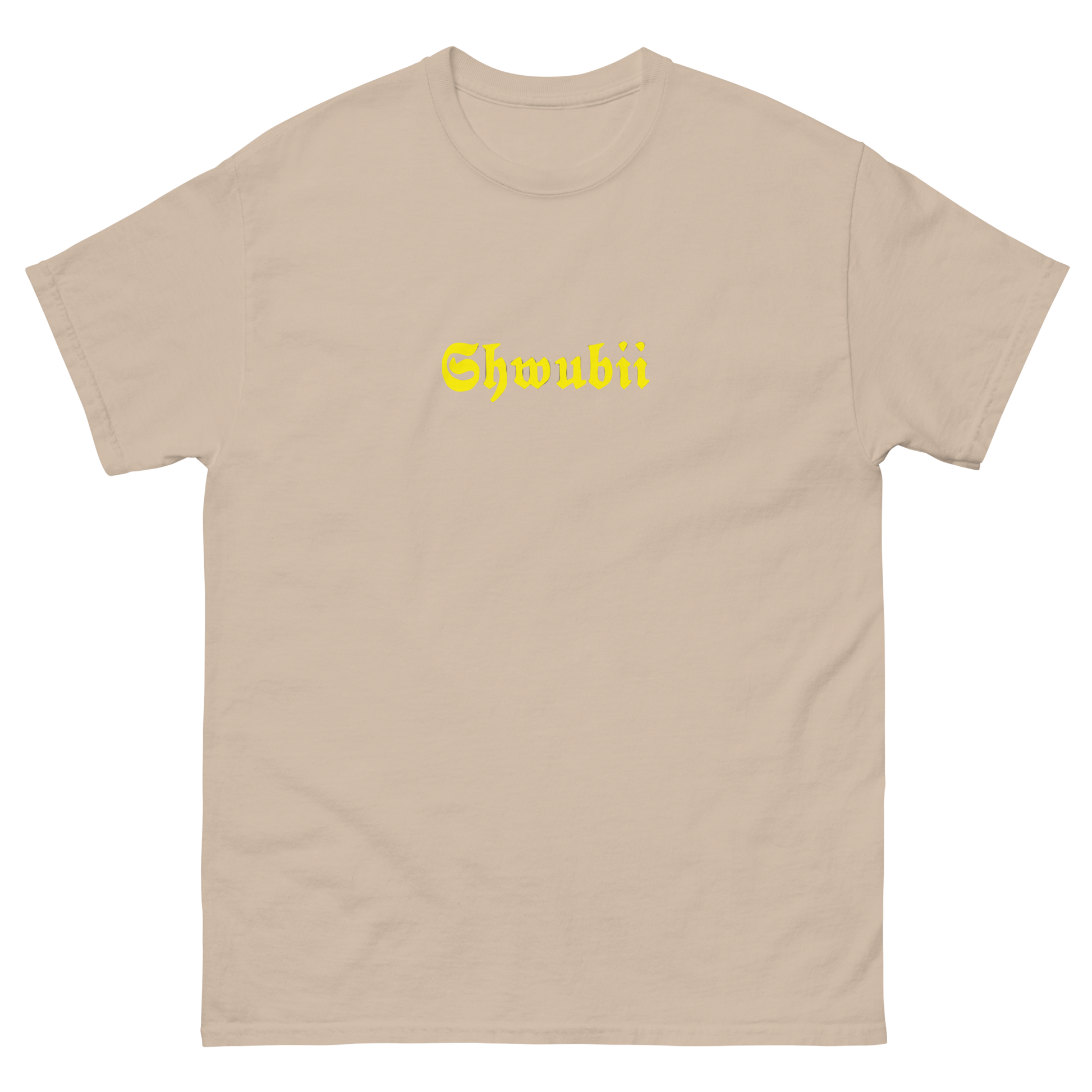 t-shirt Shwubii broderie jaune - sand 