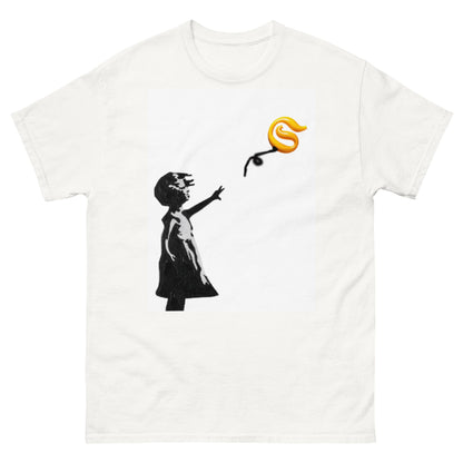 T-shirt Shwubii x banksy - blanc 