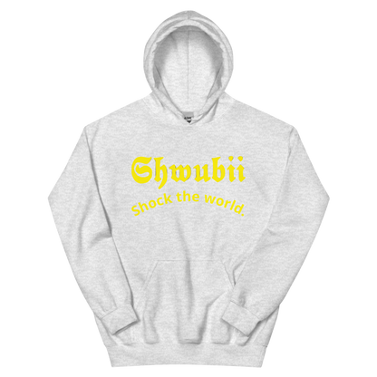 Hoodie Shwubii shock the world - gris clair 