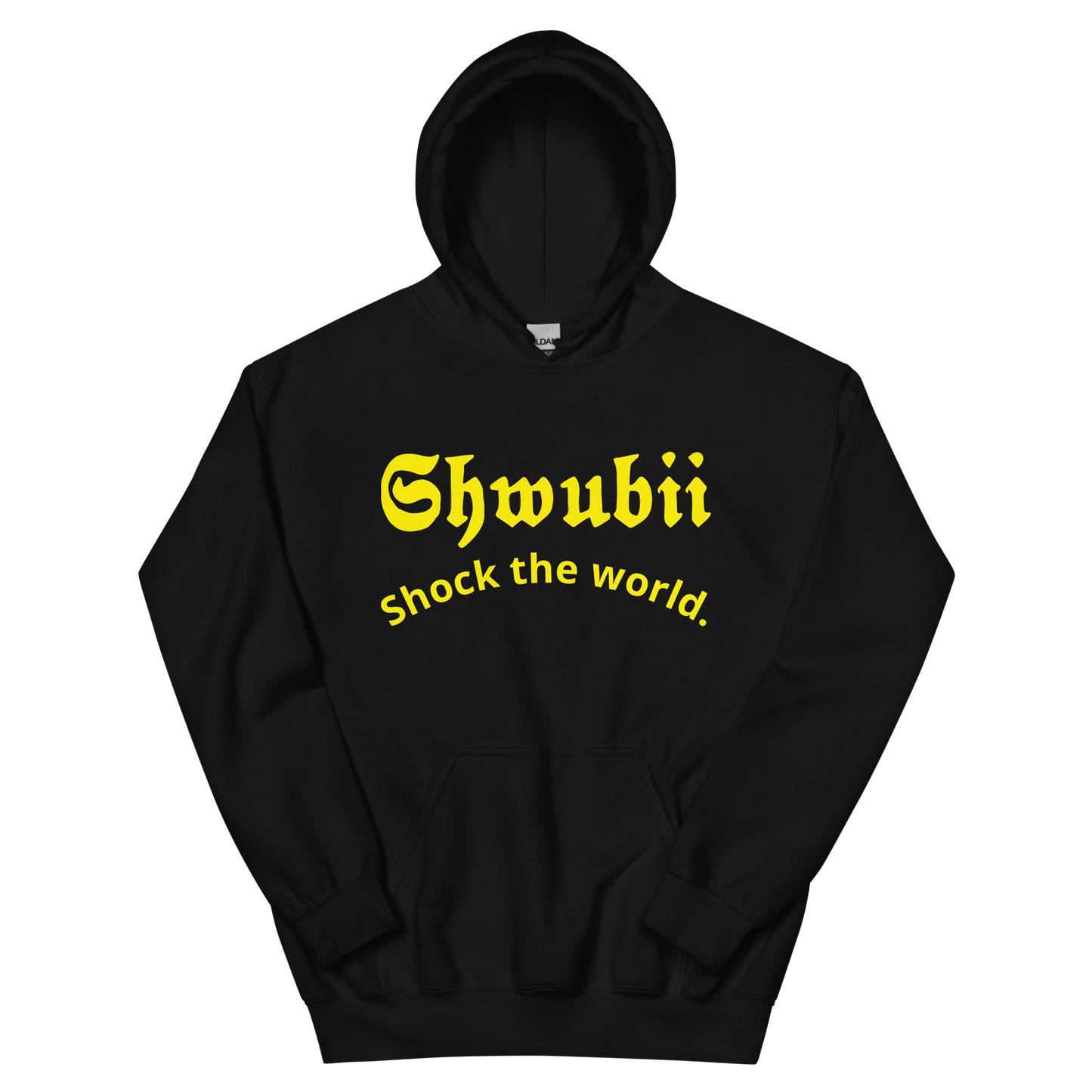 Hoodie Shwubii shock the world - black 