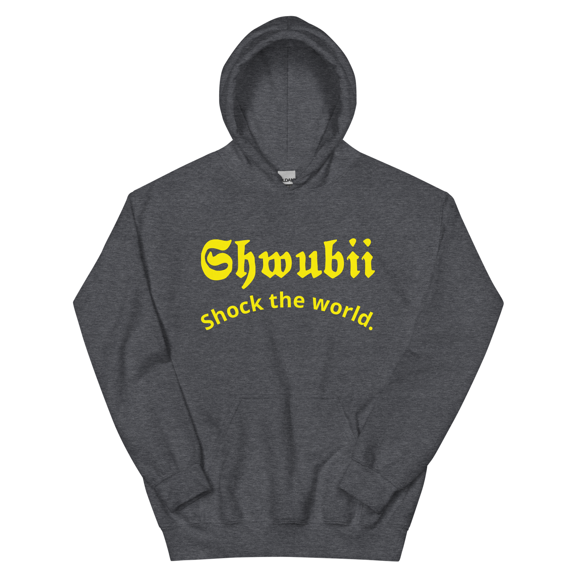 Hoodie Shwubii shock the world - gris foncé 
