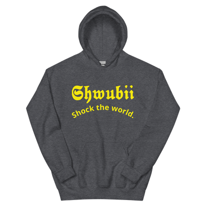 Hoodie Shwubii shock the world - gris foncé 