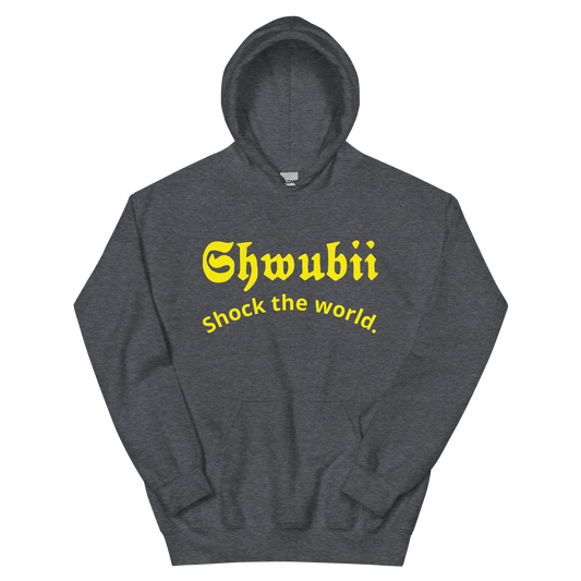 Hoodie Shwubii shock the world - gris foncé 