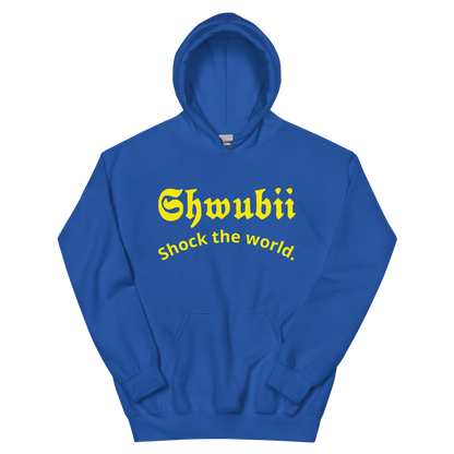 Hoodie Shwubii shock the world - bleu royale 