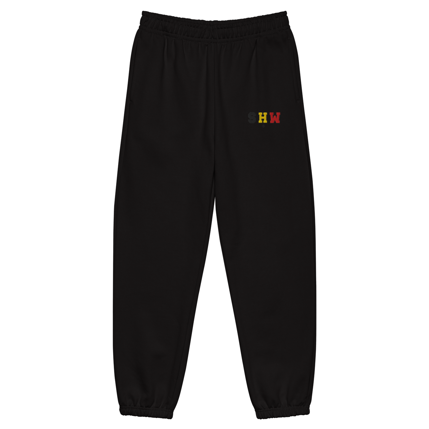 Ensemble jogging & hoodie brodé SHW flag Belgique - noir