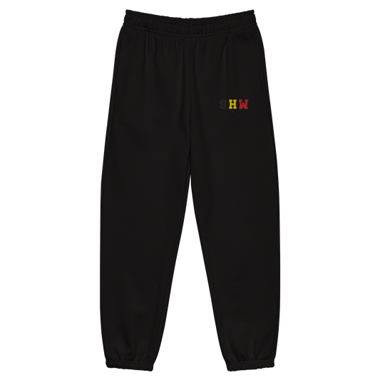 Ensemble jogging & hoodie brodé SHW flag Belgique - noir