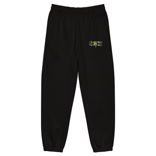 Ensemble jogging & hoodie brodé SHW flag Jamaïque - noir