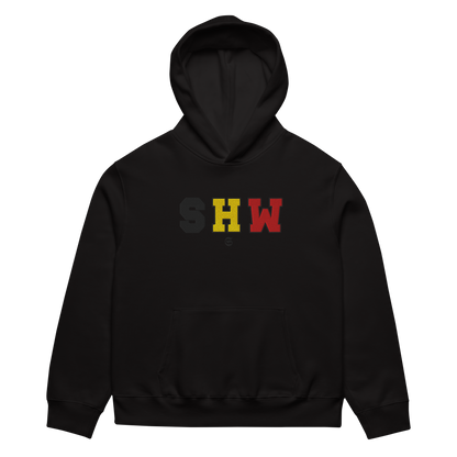 Ensemble jogging & hoodie brodé SHW flag Belgique - noir